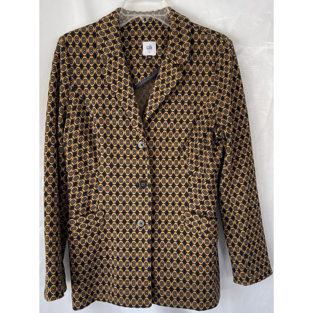 Cabi 3372 Kensington Proper Standout Jacket Medallion Blazer Womens M - Picture 2 of 10